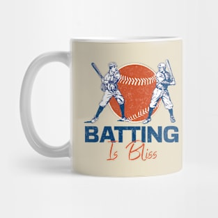 Batting Is Bliss Baseball Lover Mug